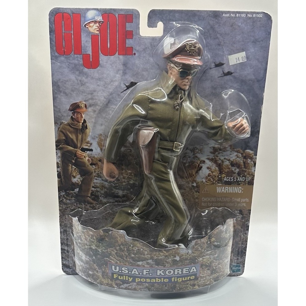 Vintage Hasbro GI JOE USAF Fighter Pilot: Korean War 12" Action Figure 1998 NIB